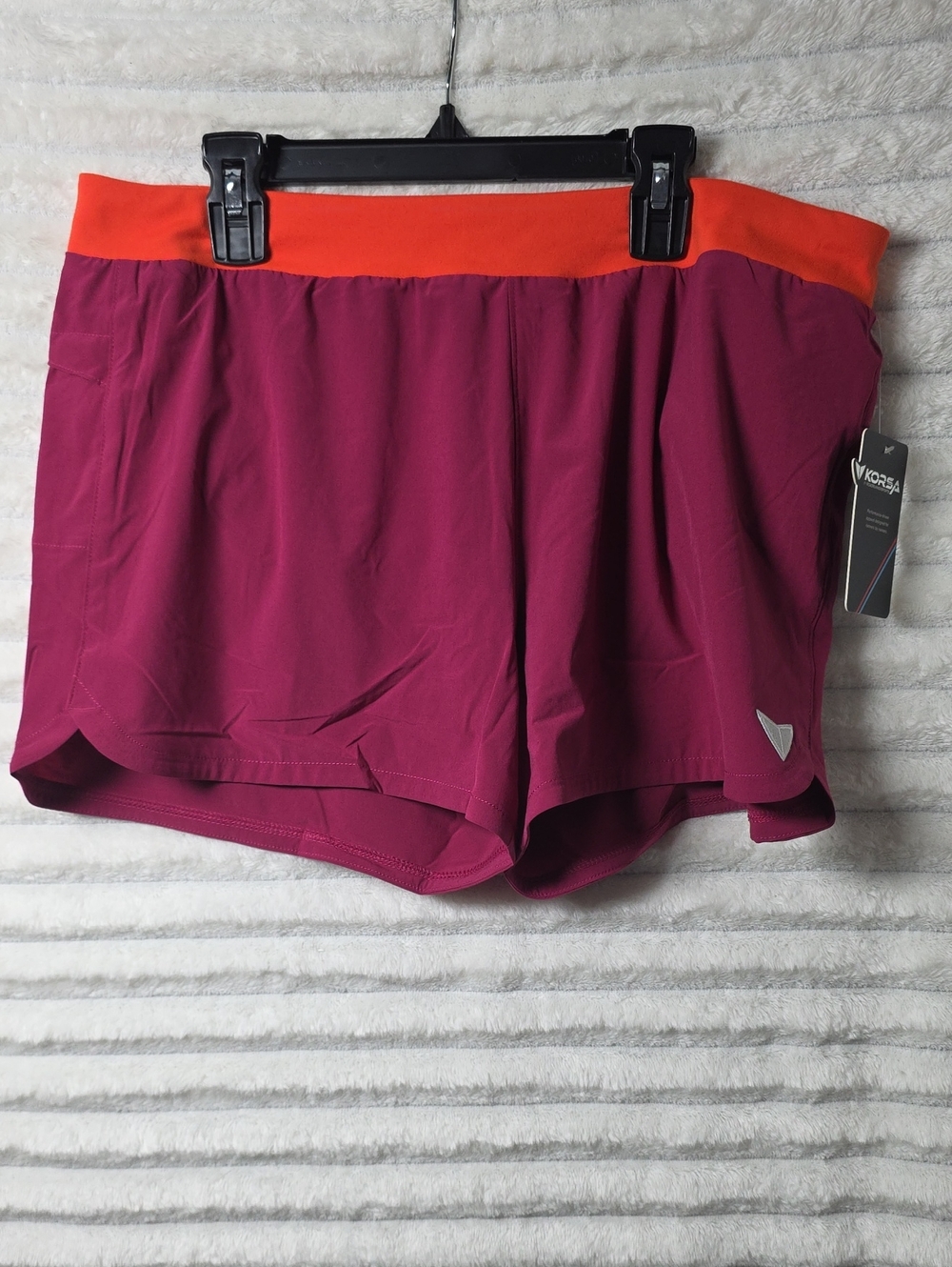 0517 Korsa Women's Athletic Shorts with Built In Underwear